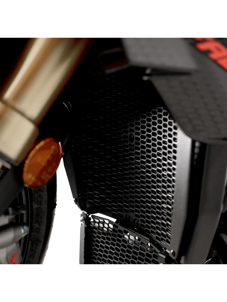 Osłona chłodnicy R&G Racing Pro Aprilia Tuono V4 1100/ Factory (25-) czarna