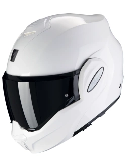 Kask szczękowy Scorpion Exo-Tech Evo Solid biały połysk
