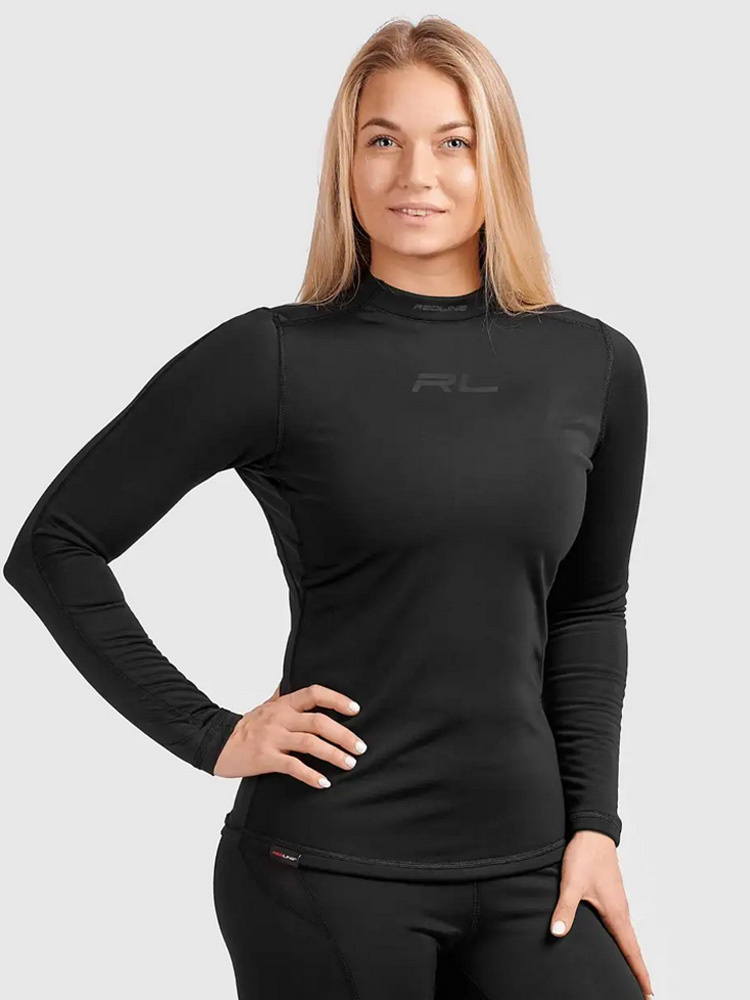 Koszulka termoaktywna damska z długim rękawem Redline Venus Zero Wind x Outlast czarne