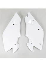 Osłony boczne tylne UFO do Husqvarna CR 125/250/360 (00-03) białe