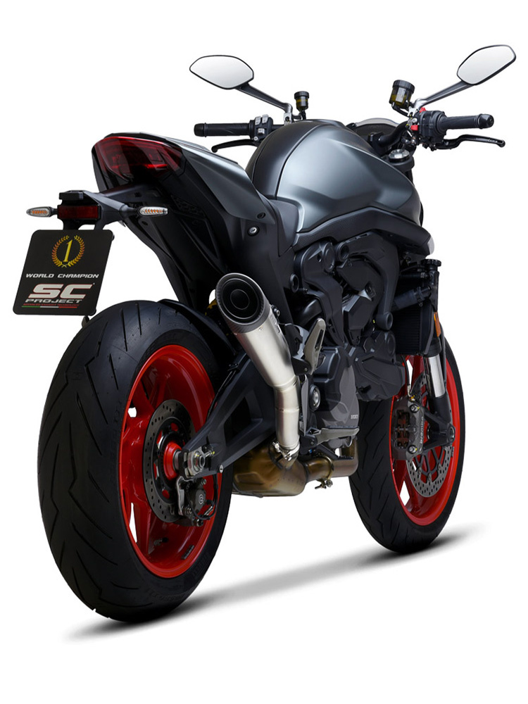 Tłumik motocyklowy SC-Project S1 Ducati Monster 937 (21-24) tytan
