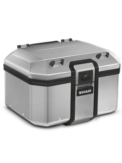 Kufer centralny aluminiowy Shad Terra TR48 + plastikowa duża płyta montażowa [pojemność: 48 l]