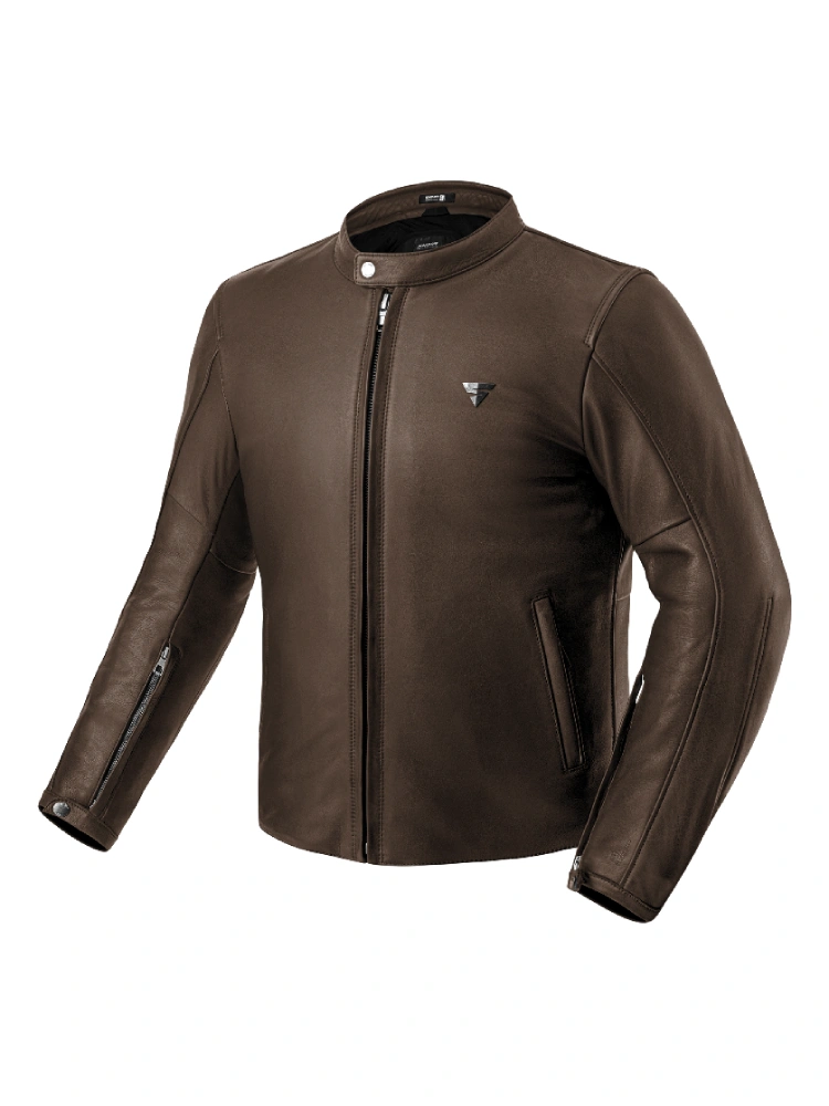 Kurtka motocyklowa skórzana Shima Hunter 3.0 brązowa