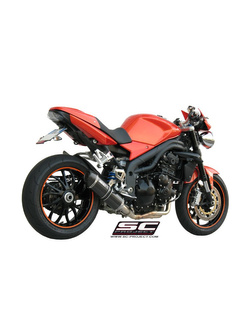 Tłumik owalny (Niska pozycja) SC-Project do Triumph SPEED TRIPLE 1050 [07-10]