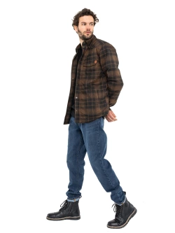 Koszula motocyklowa John Doe Motoshirt Woody brązowa