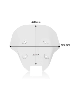 Szyba motocyklowa WRS Caponord Moto Guzzi Stelvio 1000 (24-) przezroczysta [do wersji z radarem]