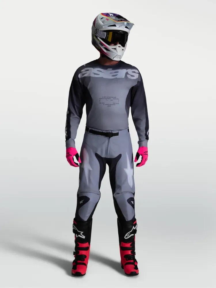 Bluza cross Alpinestars MX Racer Amber szara