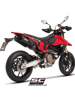 Tłumik motocyklowy podwójny SC-Project S1-C Ducati Hypermotard 698 Mono/RVE (24-) czarny mat