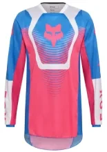 Bluza enduro Fox 180 Collect biało-niebiesko-różowa