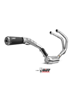 Pełny układ wydechowy z homologacją (GHIBLI) MIVV do Yamaha XSR 700 (16-20) czarny