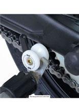 Rolki wahacza R&G do Kawasaki ZRX1100, ZRX1200, ZX6-R (07-12), ZZR1400 (ZX-14) (06-19) białe