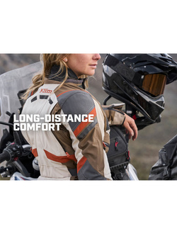 Kurtka motocyklowa damska tekstylna Klim Artemis brązowo-pomarańczowa