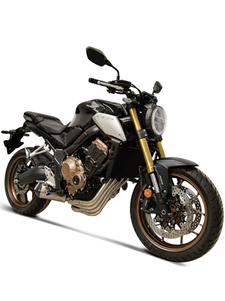 Kompletny układ wydechowy Termignoni Slip-On Conical stal nierdzewna, tytan + kolektor do Honda CB650 R (19-20)