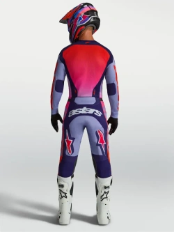 Bluza cross Alpinestars MX Racer Air Hunt fioletowo-różowa