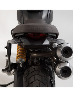 Zestaw: sakwa boczna LEGEND GEAR LC2 Black na lewą stronę + stelaż do Ducati Scrambler 1100 Pro / Sport Pro / Tribute Pro (19-25)