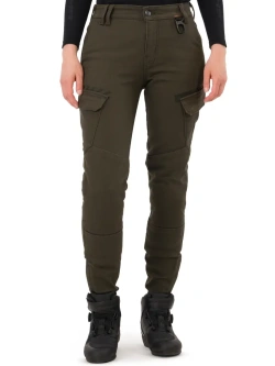 Jeansy motocyklowe damskie Shima Recon zielone