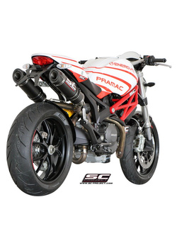Podwójny tłumik SC-Project GP-Tech Carbon - Ducati Monster 696 [09-14]