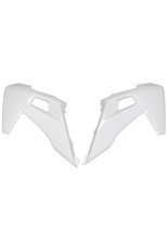 Osłony chłodnicy UFO do Husqvarna TC 125/250 (19-22), TE 150 (20-), TE-TX 250/300 (20-), FC 250/350/450 (19-22), FE 250/350/450/501 (20-) białe