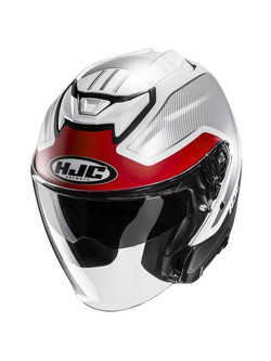 Kask otwarty HJC i31 Tevis szaro-czerwony