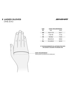 Rękawice motocyklowe damskie Shima One Evo czarne