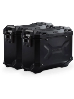 Zestaw: kufry boczne + stelaże PRO TRAX ADV SW-Motech Royal Enfield Himalayan 450 Rally (25-) czarne [poj.: 2 x 37l]