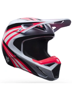 Kask enduro dziecięcy Fox V1 Draft biało-czarno-czerwony