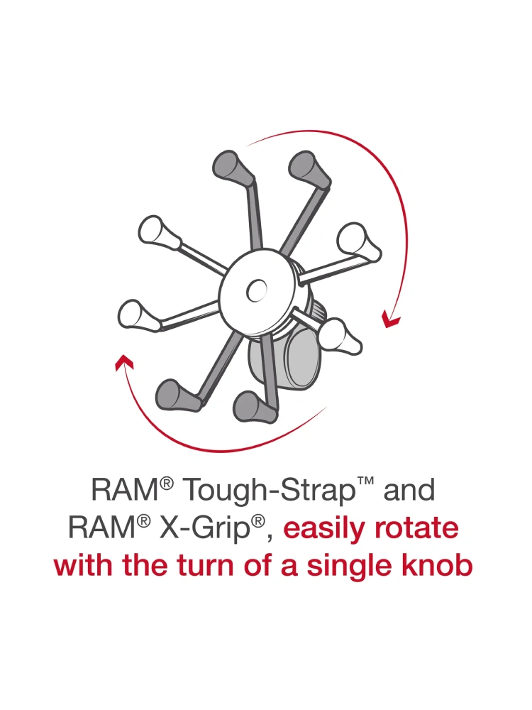 Uchwyt RAM X-Grip do smartfonów z bazą montażowąTough-Strap