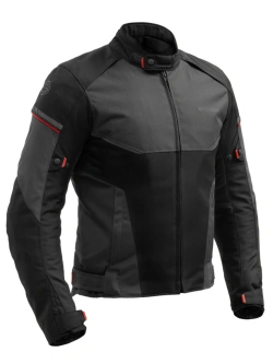 Kurtka motocyklowa tekstylna Broger Grid czarno-szara