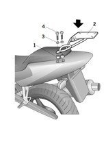 Stelaż pod kufer centralny Shad Honda CBR 600F (01-08)