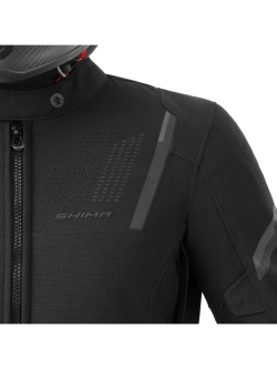 Kurtka motocyklowa tekstylna Shima Rush 3.0 czarna