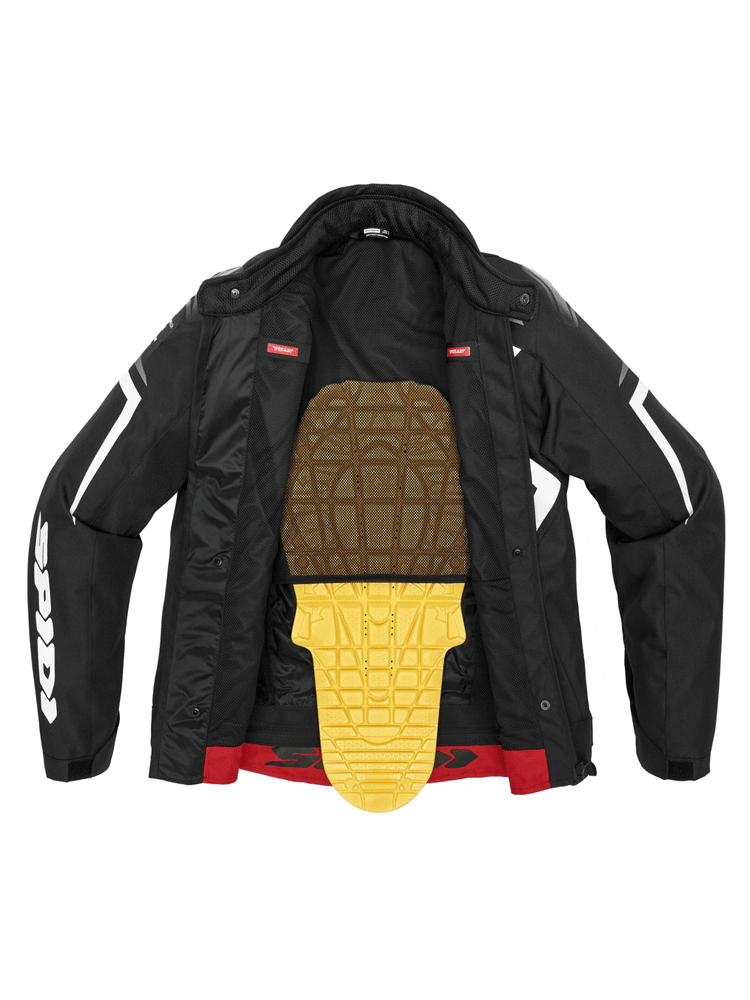 Kurtka motocyklowa tekstylna Spidi Sportmaster H2Out czarno-biała