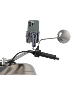 Uchwyt na telefon Outplorer P100-B regulowany z poduszką antywstrząsową [mocowany na lusterko]