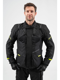 Kurtka motocyklowa tekstylna Shima Runner czarno-fluo