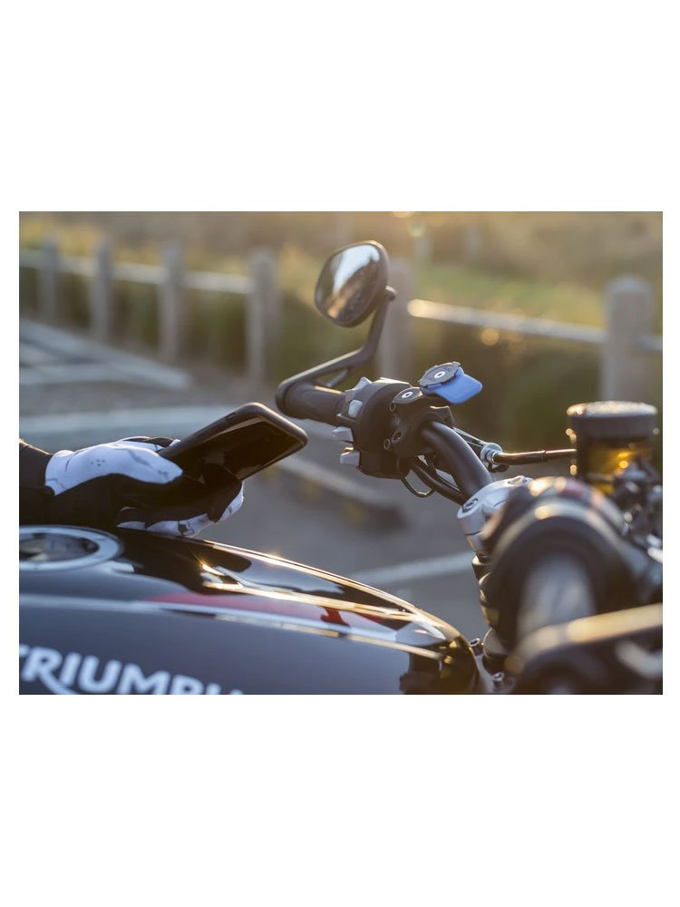 Zestaw na motocykl: etui MAG na telefon iPhone 12 Pro Max (magnetyczne) + wodoodporny pokrowiec MAG + mocowanie Quad Lock