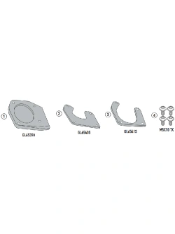 Poszerzenie stopki bocznej Kappa Kawasaki KLE 500/ SE (26-)