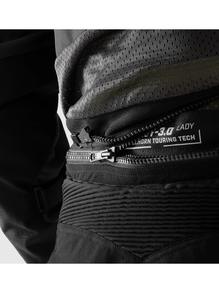 Spodnie motocyklowe damskie tekstylne Rebelhorn Hardy 3.0 czarno-szare