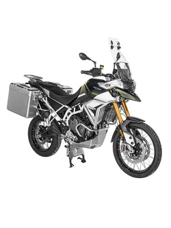 Zestaw: kufry boczne srebrne Zega Mundo + stelaże srebrne Touratech Triumph Tiger 900 Rally (19-) (31+38L)