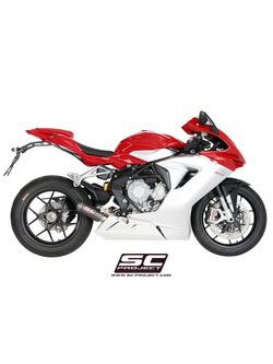 Tłumik CR-T (Niska pozycja) Slip-On SC-Project do MV Agusta F3 675 / 800 [11-17]