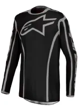 Bluza cross dziecięca Alpinestars MX Fluid Apex V2 czarno-srebrna