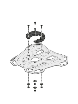 Stelaż centralny Adventure-Rack SW-Motech Moto Guzzi V85 Strada (24-)