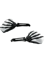 Lusterka motocyklowe Kuryakyn Skeleton Hand Harley Davidson (wybrane modele) czarno-chromowane