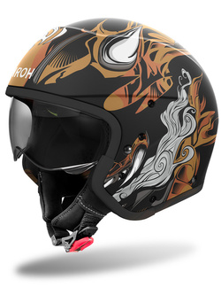 Kask modułowy Airoh J110 Oni czano-biało-brązowy
