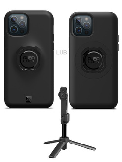 Zestaw: etui na telefon iPhone 12/12 Pro + statyw/ selfie stick Quad Lock