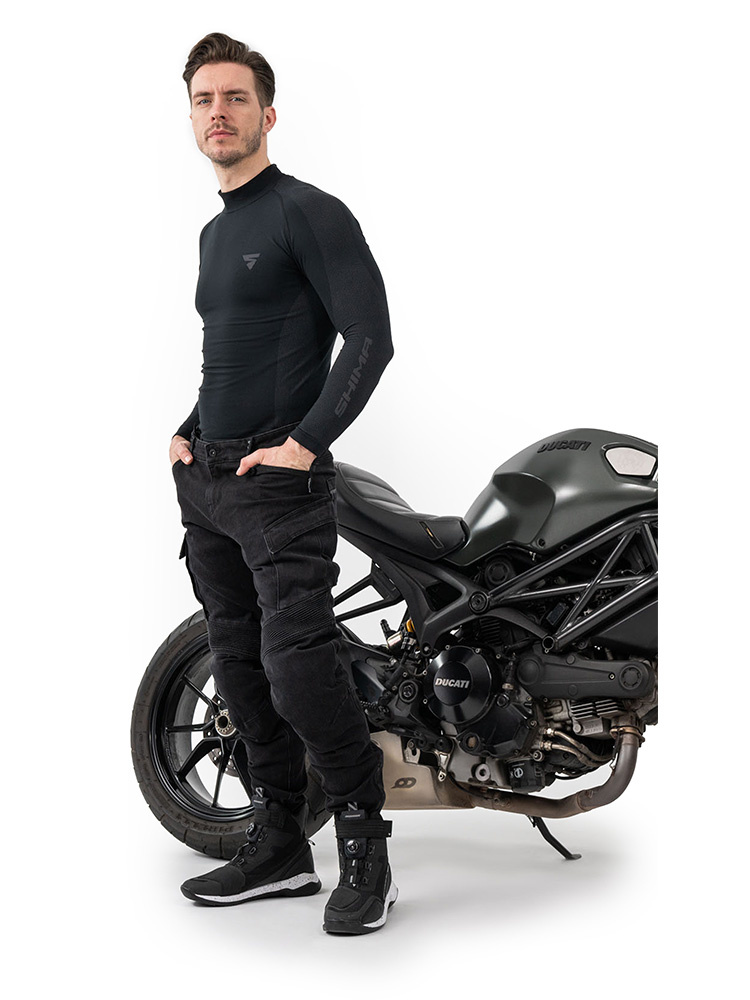 Jeansy motocyklowe Shima Giro 2.0 Urban czarne