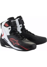 Buty motocyklowe Alpinestars Faster-4 czarno-biało-czerwone