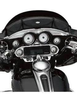 Panel radiowy Kuryakyn Harley Davidson (wybrane modele) czarno-srebrny