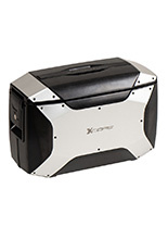 Kufer boczny plastikowy Hepco&Becker Xcore montowany na stelażu C-Bow czarno-srebrny (pojemność: 18 l)