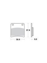KLOCKI HAMULCOWE SBS 620 HS