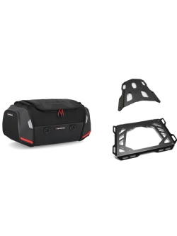 Zestaw: torba na tył Rackpack + stelaż Street-Rack SW-Motech Kawasaki Ninja 650 (16-)/ Z 650 (16-)/ (26-) [poj.: 32,0-42,0 l]