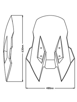 Szyba turystyczma PUIG V-Tech Suzuki DL1050 V-Strom (20-) lekko przyciemniana